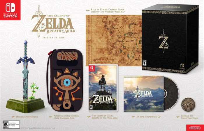 The Legend of Zelda, Breath of the Wild, Master edition, collector's edition