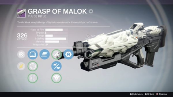 Grasp of Malok, Destiny