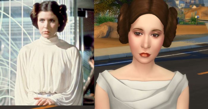 Carrie Fisher as Princess Leia Organa
