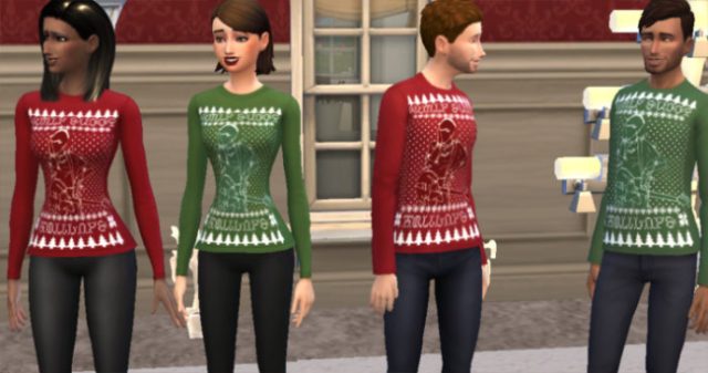 Sickly Sweet Holidays - Dallon Weekes Simlish Christmas Sweater