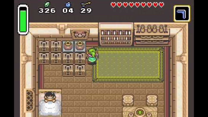 Pictures of Mario Can be Found in houses in A Link to the Past