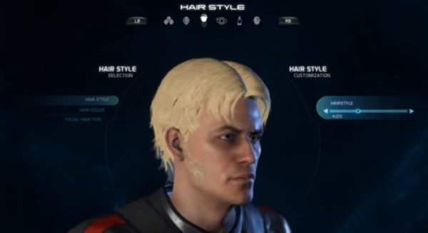 Mass Effect Andromeda Male Hairstyle 4