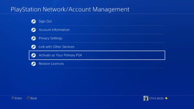 Set Up a Primary PS4 and Share Your Content
