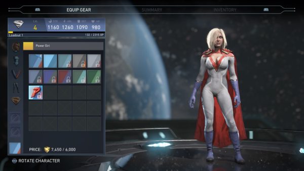 injustice 2, skins, characters, power girl