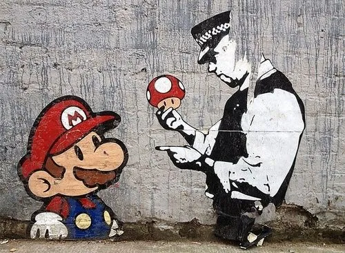 gaming, street art, banksy