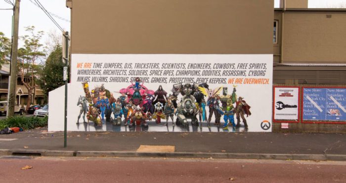 gaming, street art, overwatch