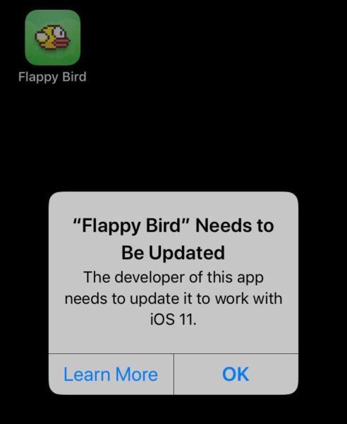 Flappy Bird Won't Be Compatible on iOS 11