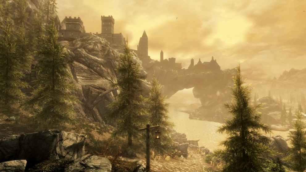 Scenery from Skyrim.