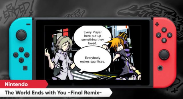 TWEWY's aesthetic will really pop on the pretty Switch screen. 