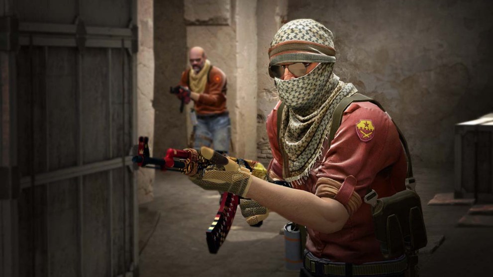 2 terrorists in Counter Strike Global Offensive