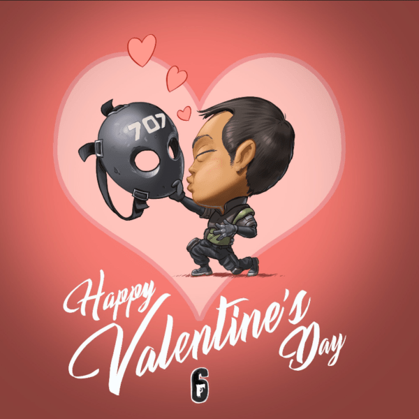 Rainbow Six Seige, Valentine's Day, Love, Card
