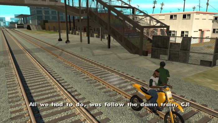 GTA San Andreas - Train Chase Sequence