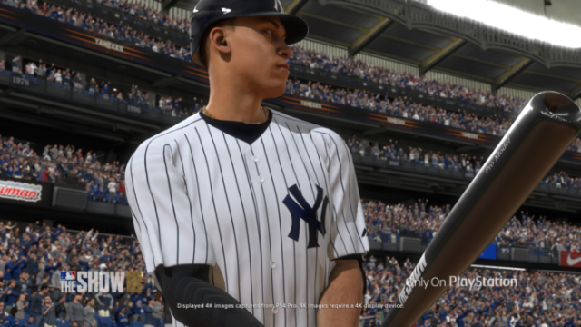 A player in MLB The Show.