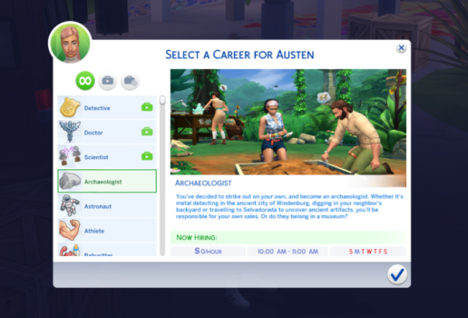 sims 4 archaeologist