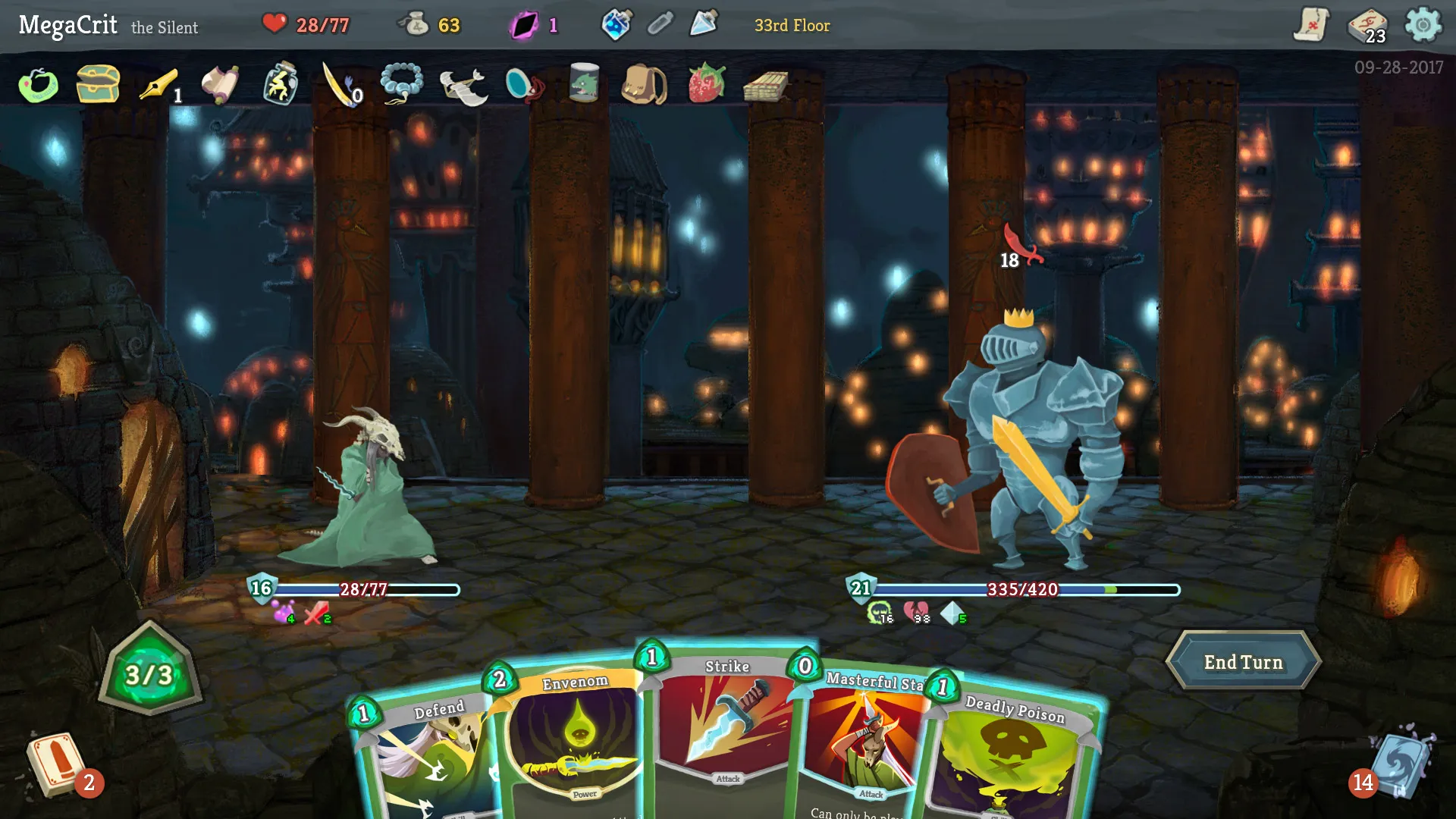 Slay the Spire Indie Roguelike, act 4