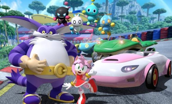 team sonic racing, amy, big the car, four chao, family friendly