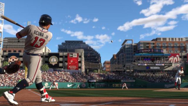 A match in MLB The Show.