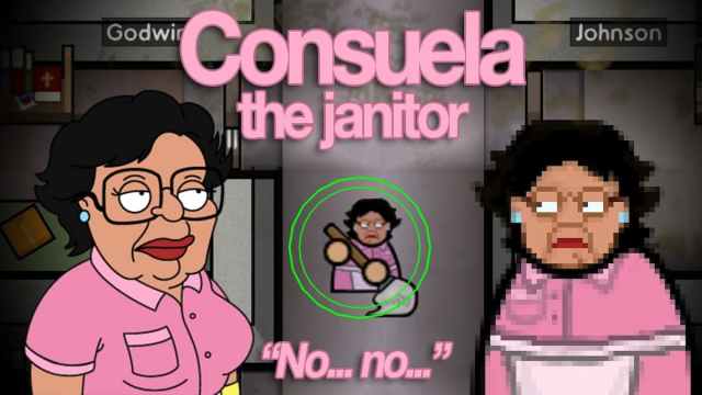 Consuela the janitor mod in Prison Architect.