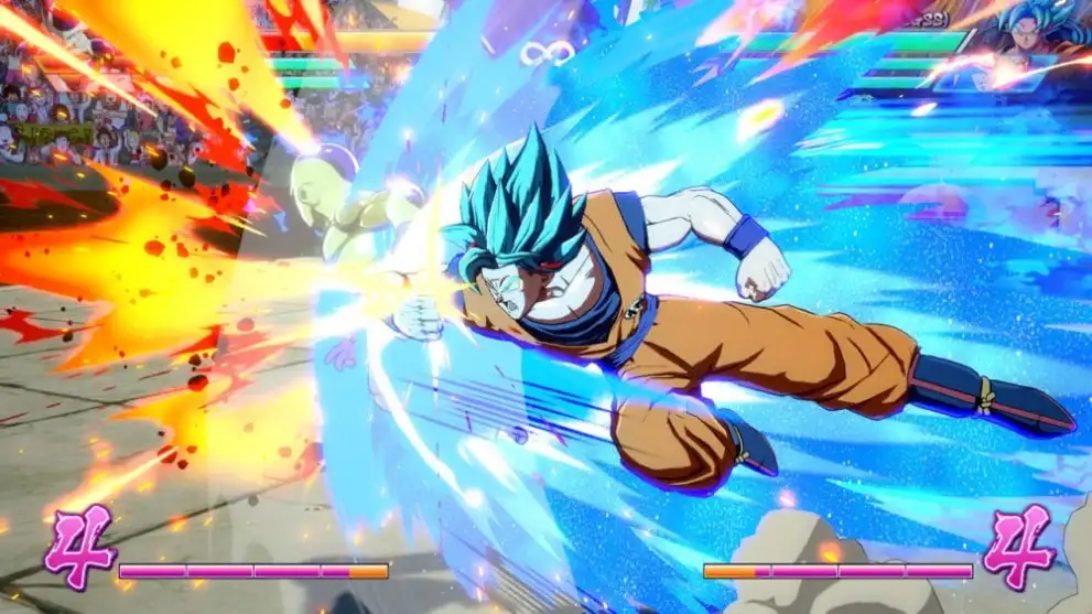 Goku in Dragon Ball FighterZ.