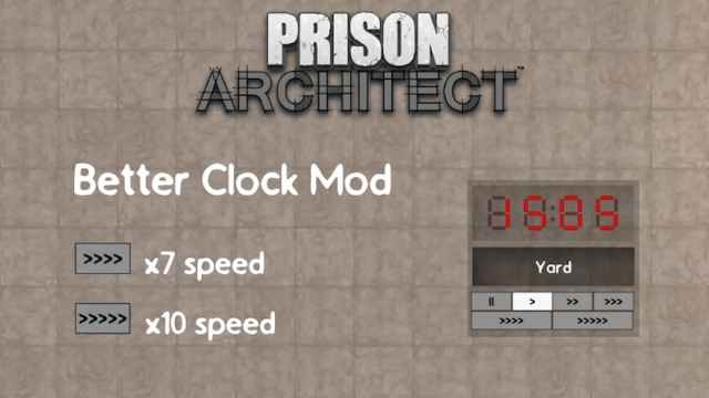 Better Clock Mod in Prison Architect.