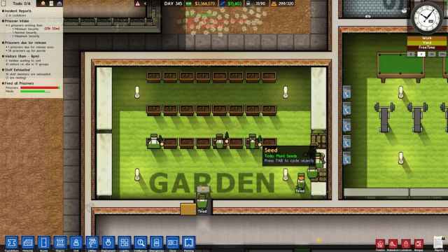 Simple Garden Mod in Prison Architect.