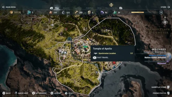 assassins creed odyssey fast travel, how to fast travel in assassin's creed odyssey