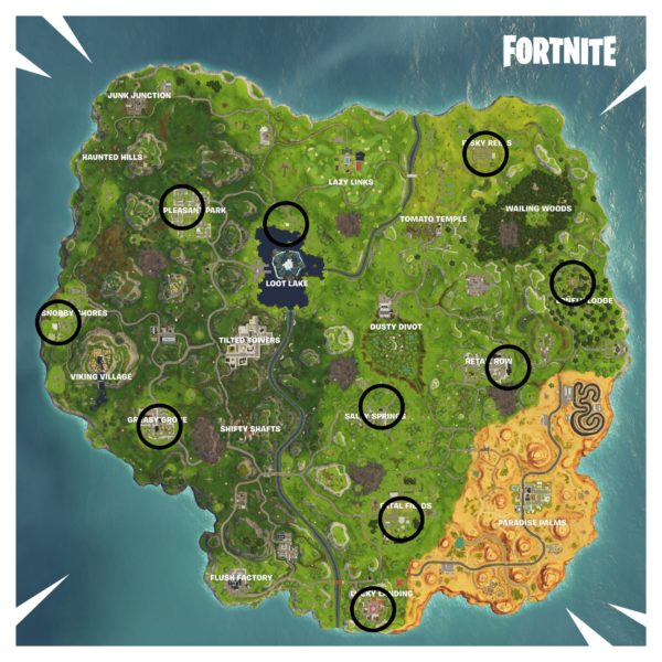 fortnite, fortnitemares, where to find ghost decoration locations