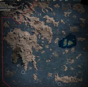 assassin's creed odyssey, odyssey, map, open world, measured, size