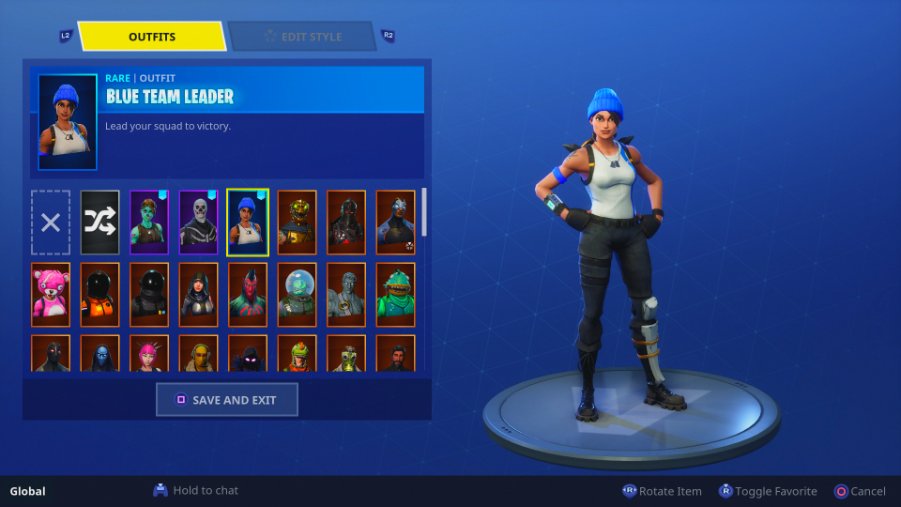 Blue Team Leader skin in Fortnite