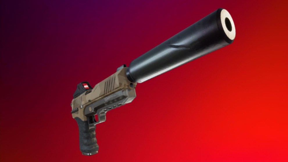 suppressed pistol fortnite