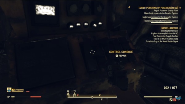 Fallout 76: How to Repair the Poseidon Energy Plant - Twinfinite