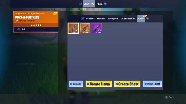 Fortnite Creative Mode, how to get weapons, how to get weapons in Fortnite Creative Mode