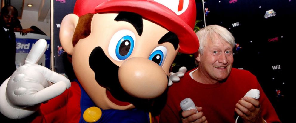 Charles Martinet with Mario