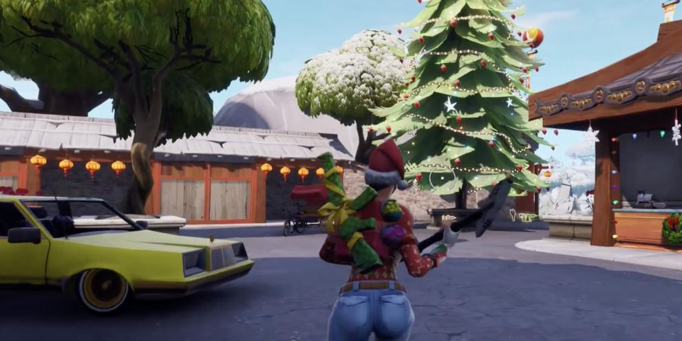 Fortnite holiday tree