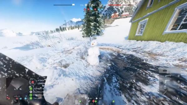 Battlefield V, how to build a snowman