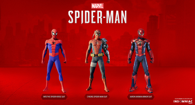 Spider-Man DLC Costumes