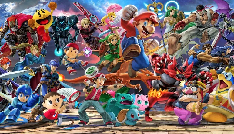 smash bros ultimate, play with friends, how to