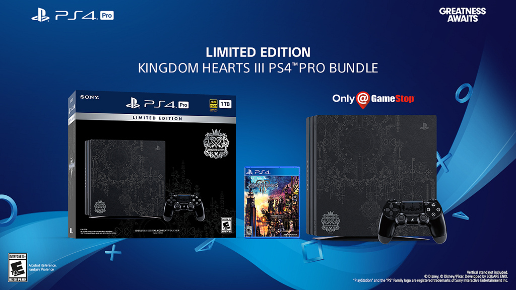 Kingdom Hearts 3 LE PS4 Pro, pre order, gamestop