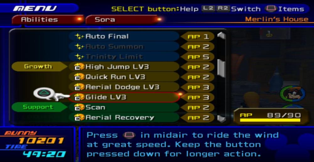 Kingdom Hearts 2 How to Get Glide