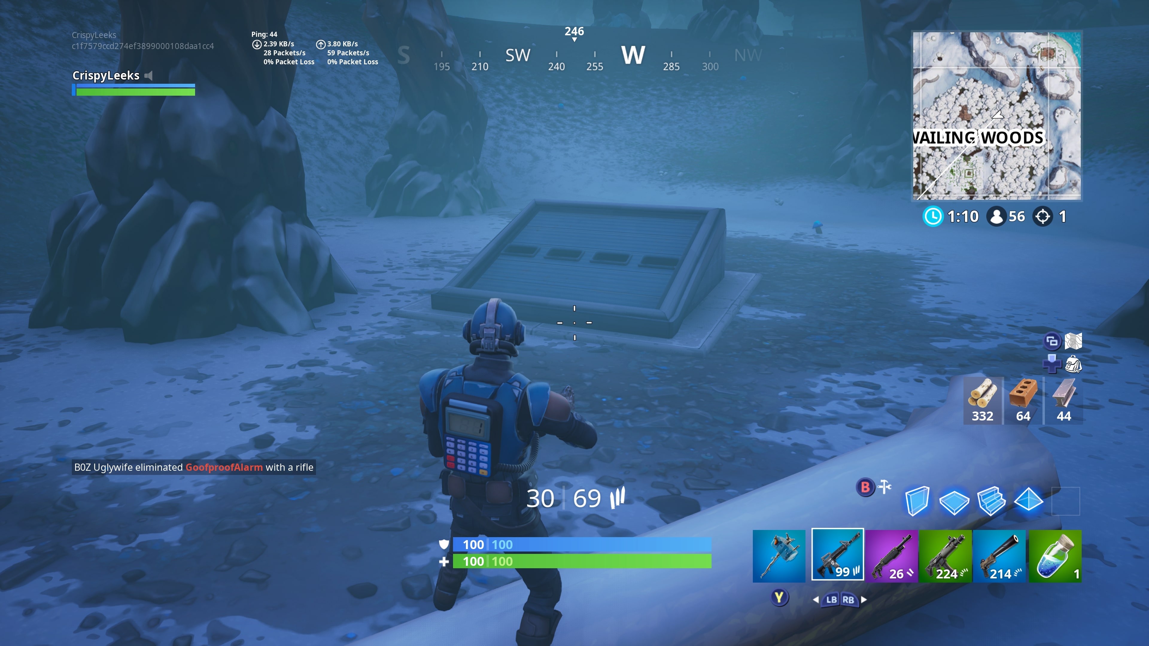 fortnite where to search between mysterious hatch giant rock lady precarious flatbed location - fortnite packet loss pc