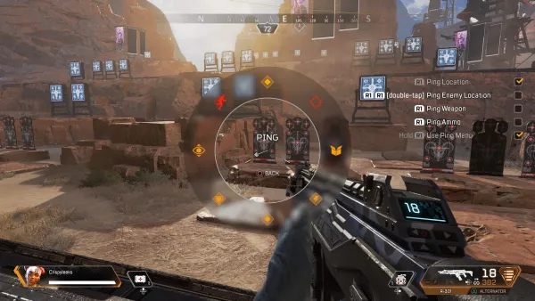 How to open ping wheel in Apex Legends