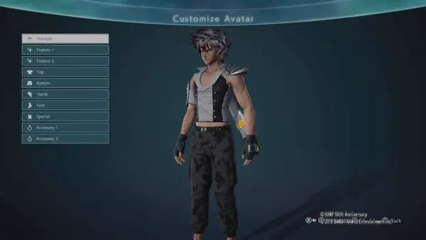 how to change clothes and outfits in jump force, jump force avatar, jump force character customization