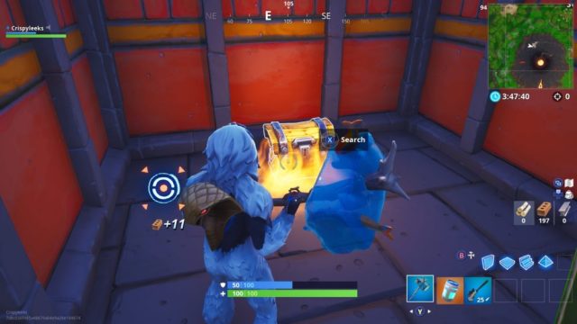 search chests in aztec in fortnite