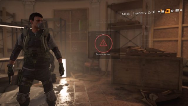 How to Deconstruct Items in Division 2