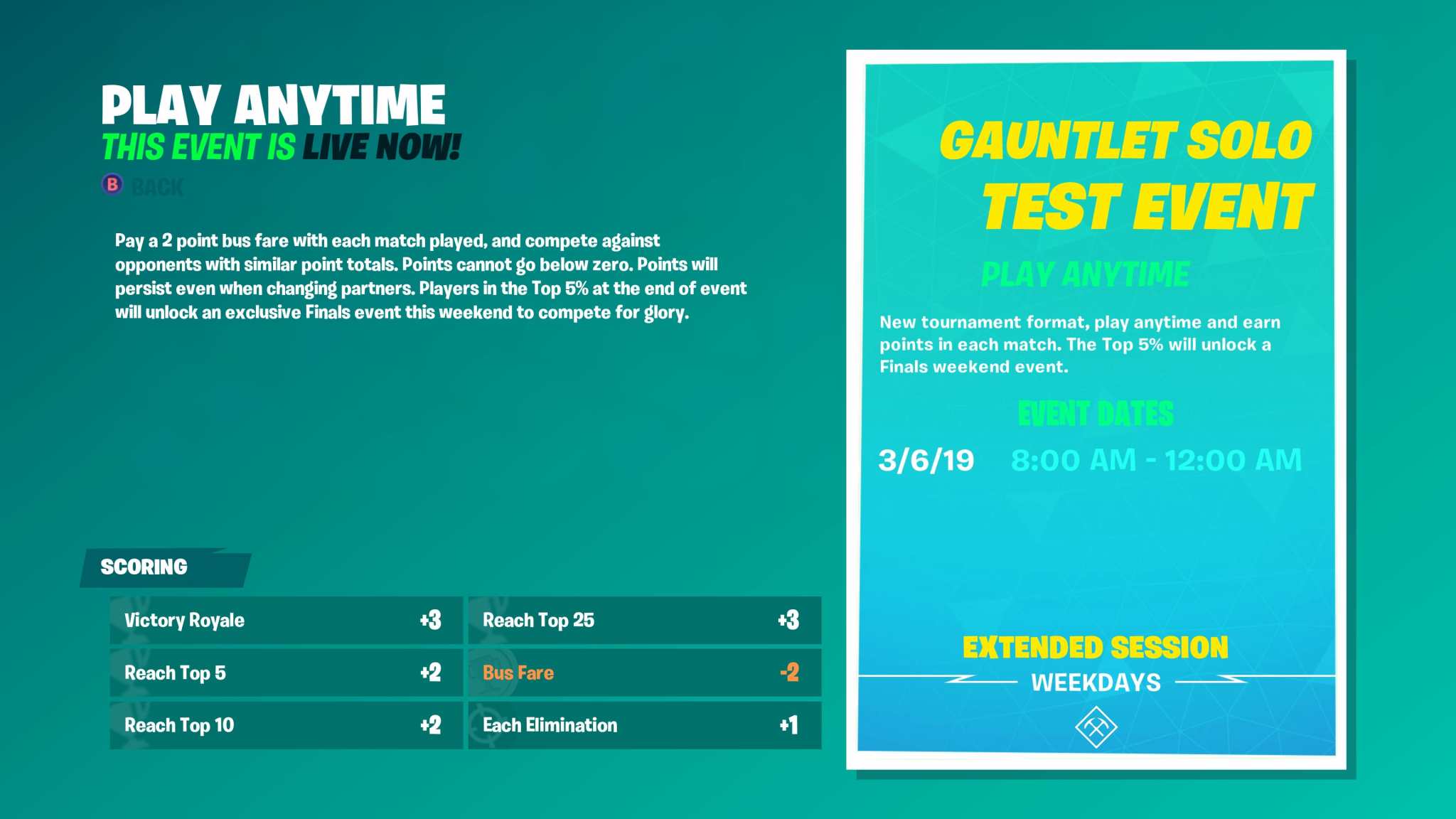 Fortnite Bus Fare Explained What Bus Fare Is in Gauntlet & Why it's