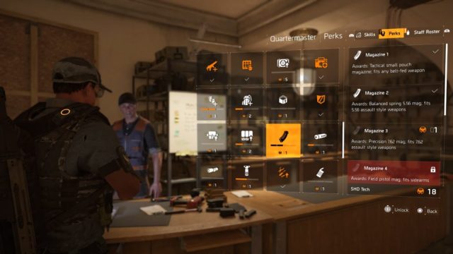 division 2, weapon mods