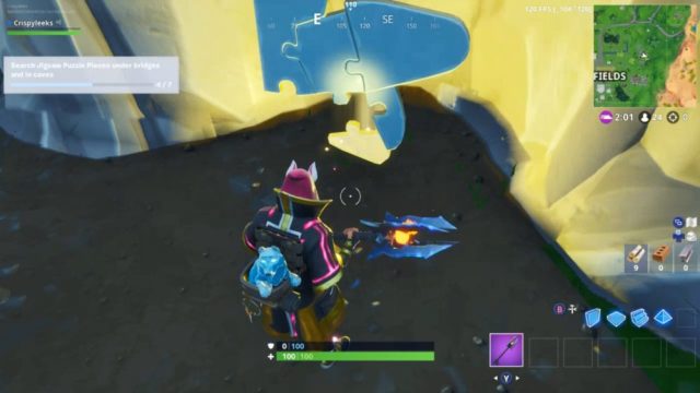Fortnite jigsaw puzzles under bridges and in caves