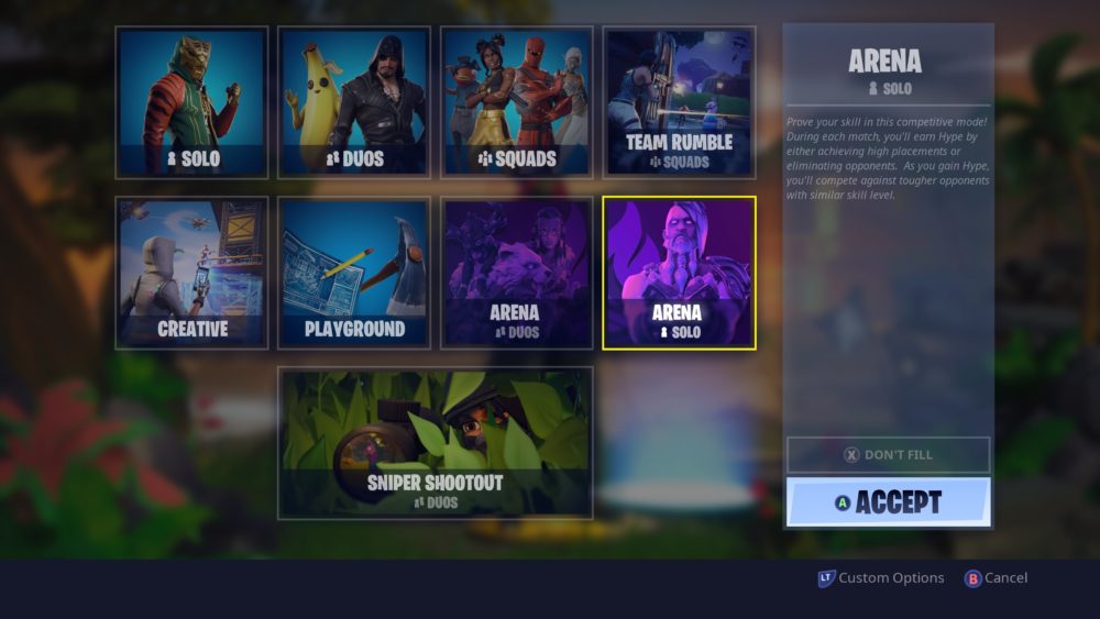 everything you need to know about fortnite s arena mode - fortnite no offers available