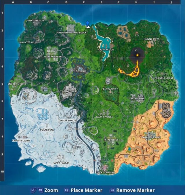 Fortnite Pizza Pit Phone Location Map