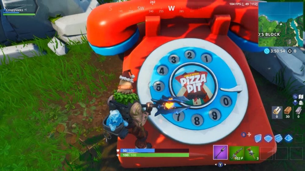 Fortnite Durrr Burger Pizza Pit Big Telephone Locations Phone Numbers How To Dial Week 8 Challenge